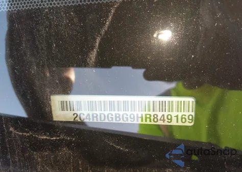 2017 Dodge Grand Caravan Se из США, поврежденный, VIN 2C4RDGBG9HR849169